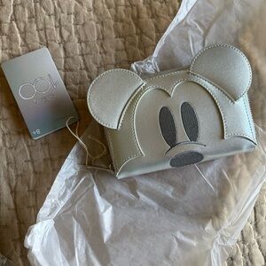 Loungefly Silver Mickey Mouse 100 Years Wallet NWT